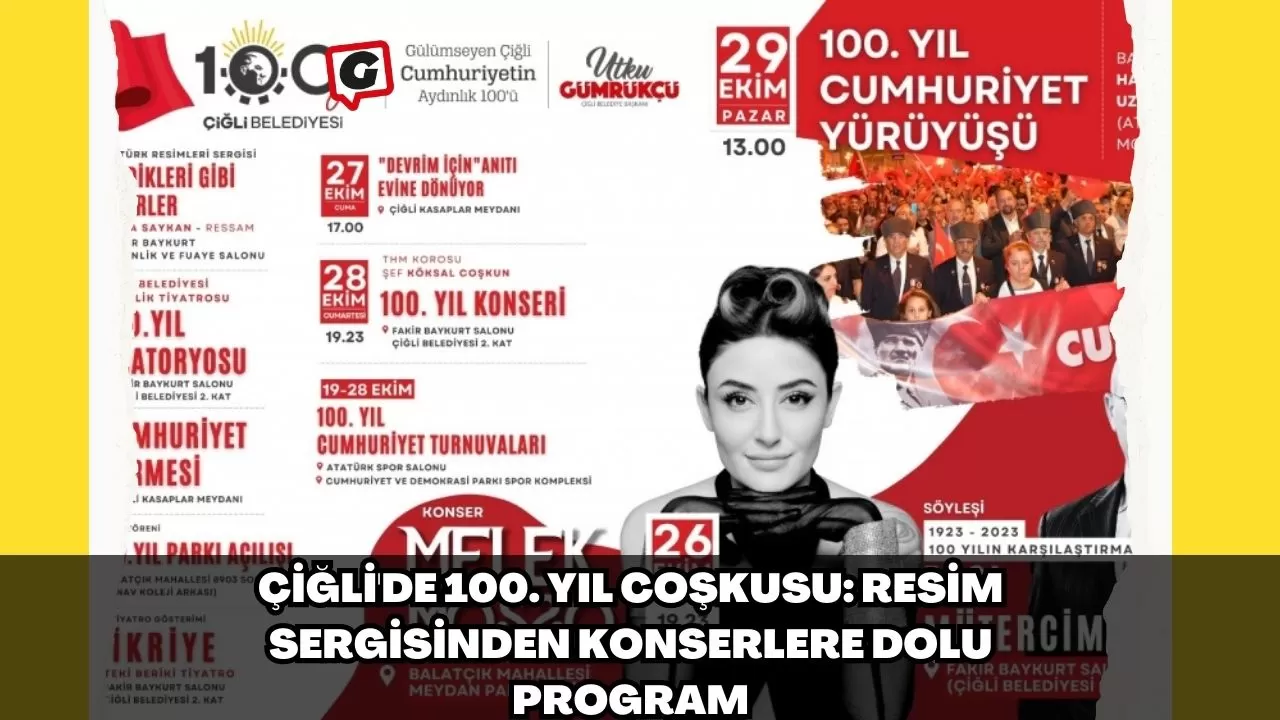 Çiğli'de 100. Yıl Coşkusu: Resim Sergisinden Konserlere Dolu Program