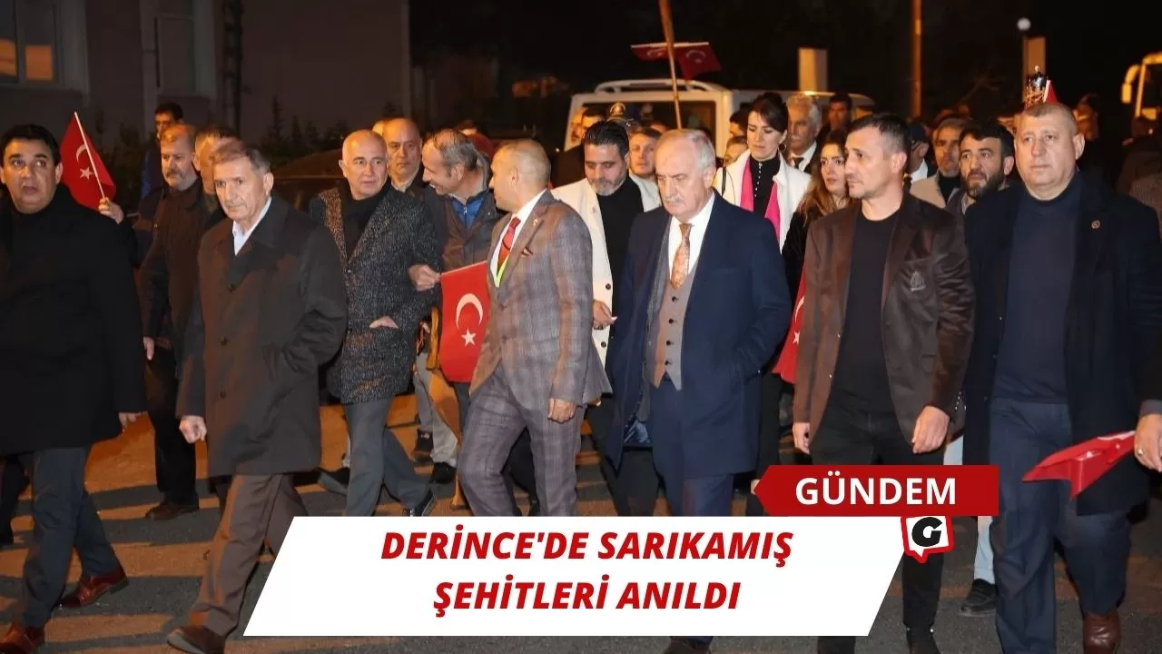 Derince'de Sarıkamış Şehitleri Anıldı