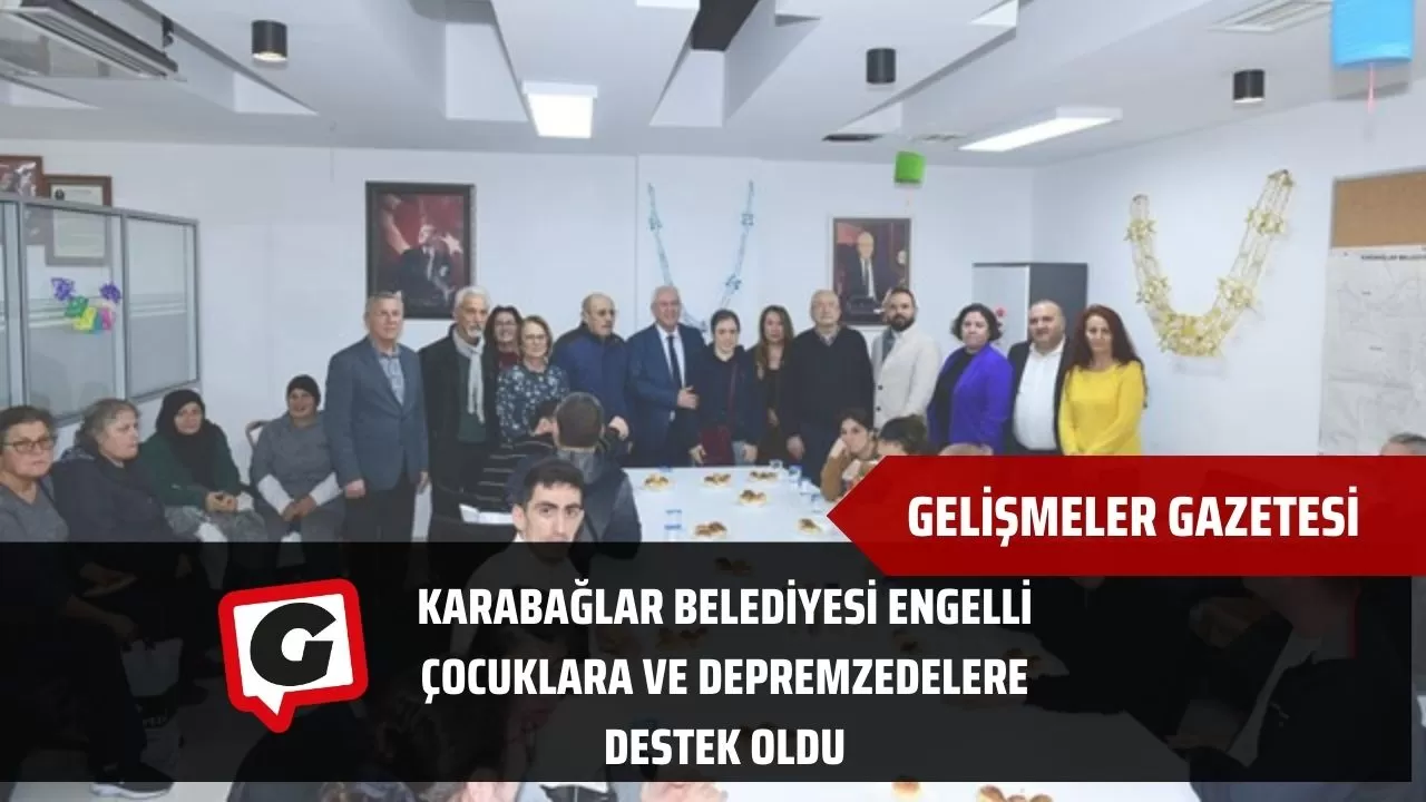 Karabağlar Belediyesi engelli çocuklara ve depremzedelere destek oldu