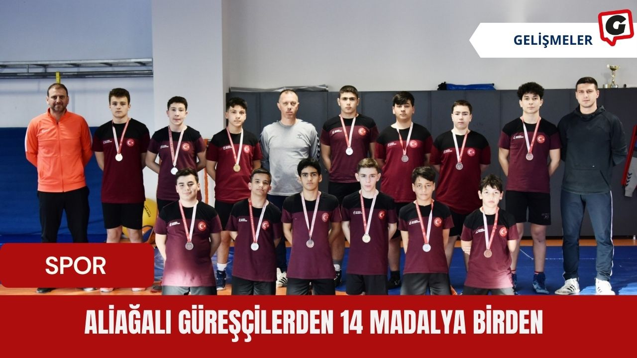 Aliağalı Güreşçilerden 14 Madalya Birden