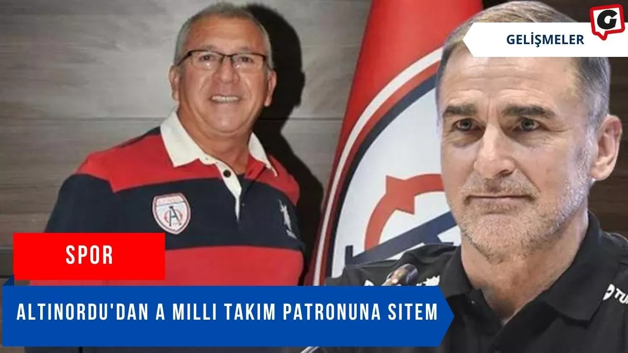 Altınordu'dan A Milli takım patronuna sitem