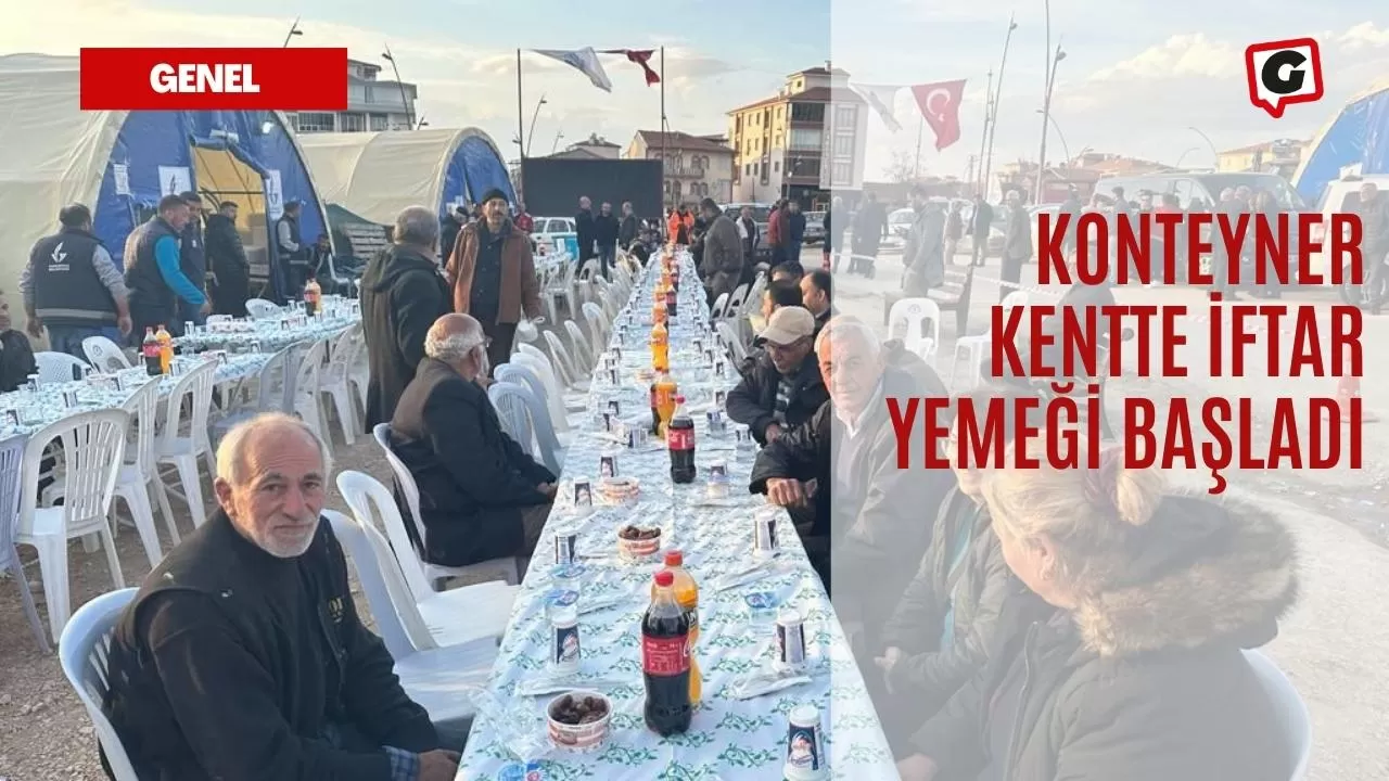 Konteyner Kentte İftar Yemeği Başladı