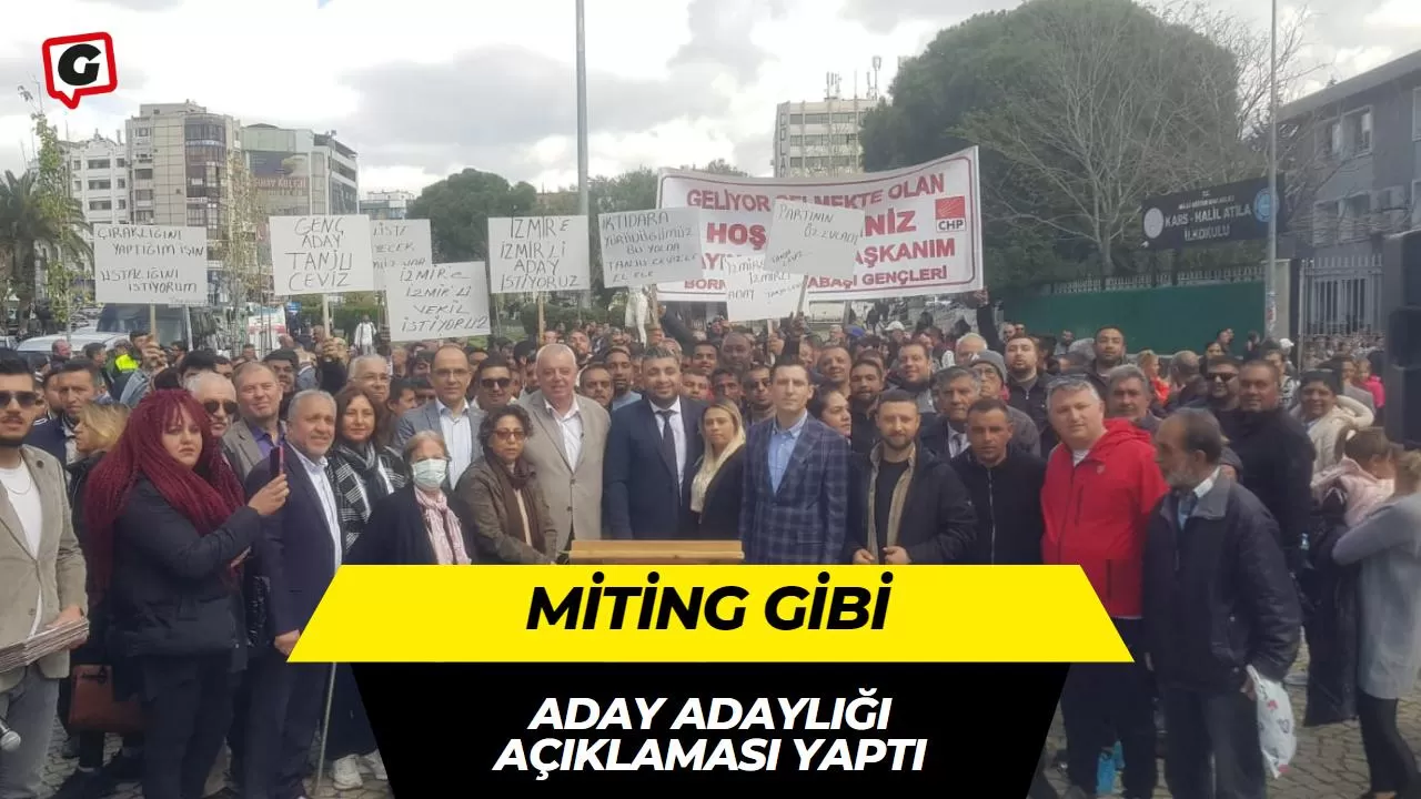 Miting Gibi Aday Adaylığı Açıklaması Yaptı