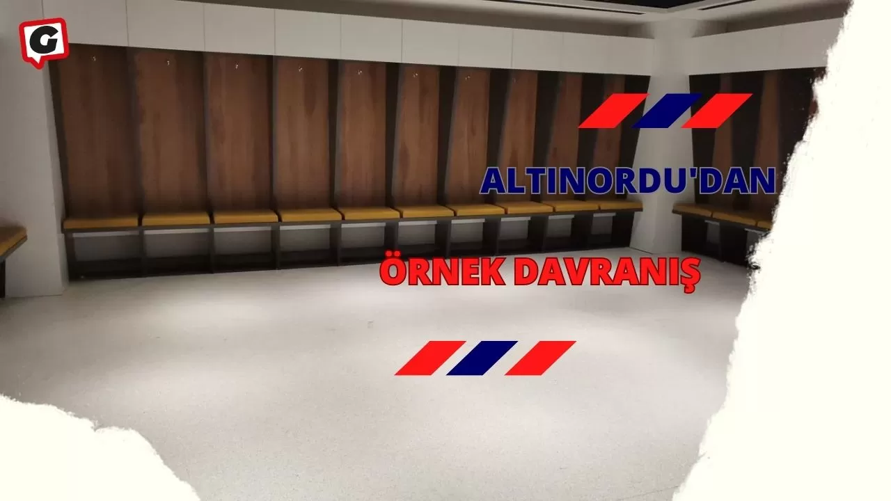 Altınordu'dan örnek davranış