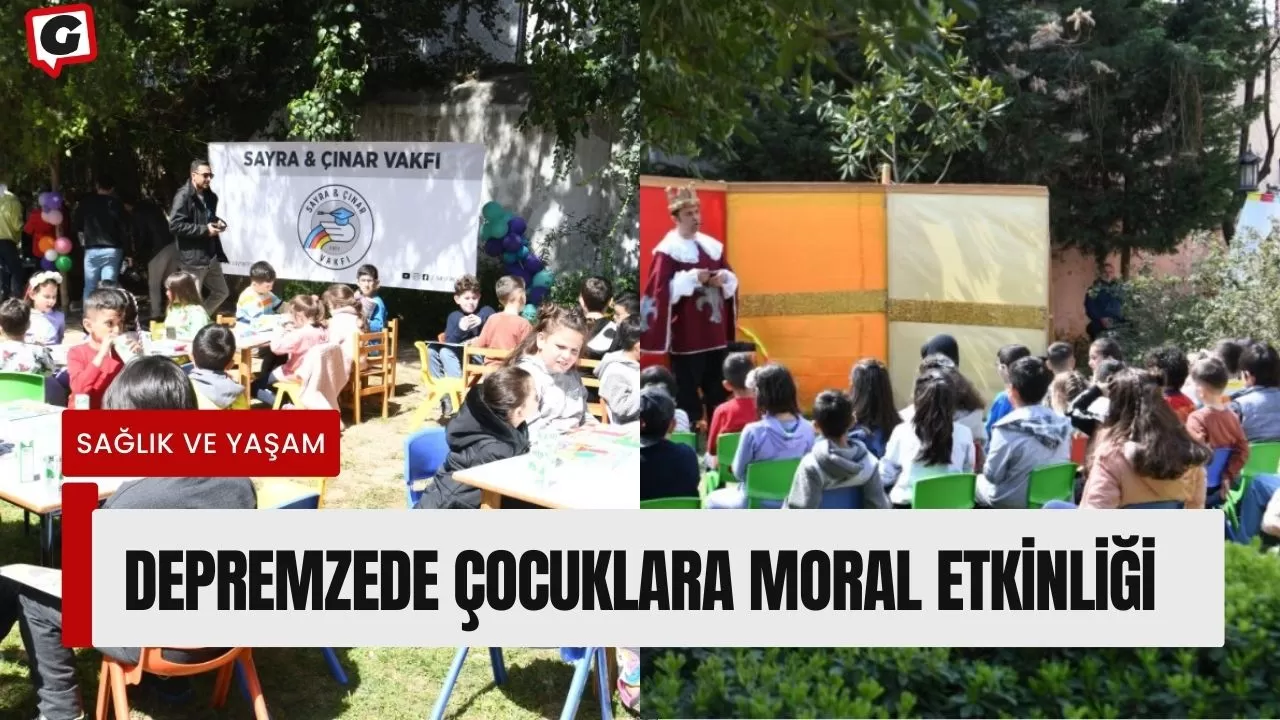 Depremzede çocuklara moral etkinliği