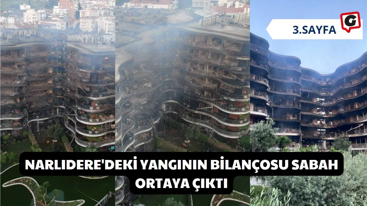 Narlıdere'deki Yangının Bilançosu Sabah Ortaya Çıktı