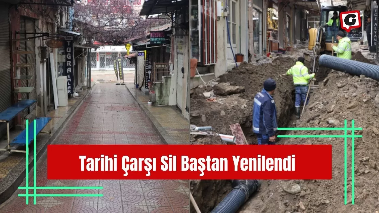 Tarihi Çarşı Sil Baştan Yenilendi