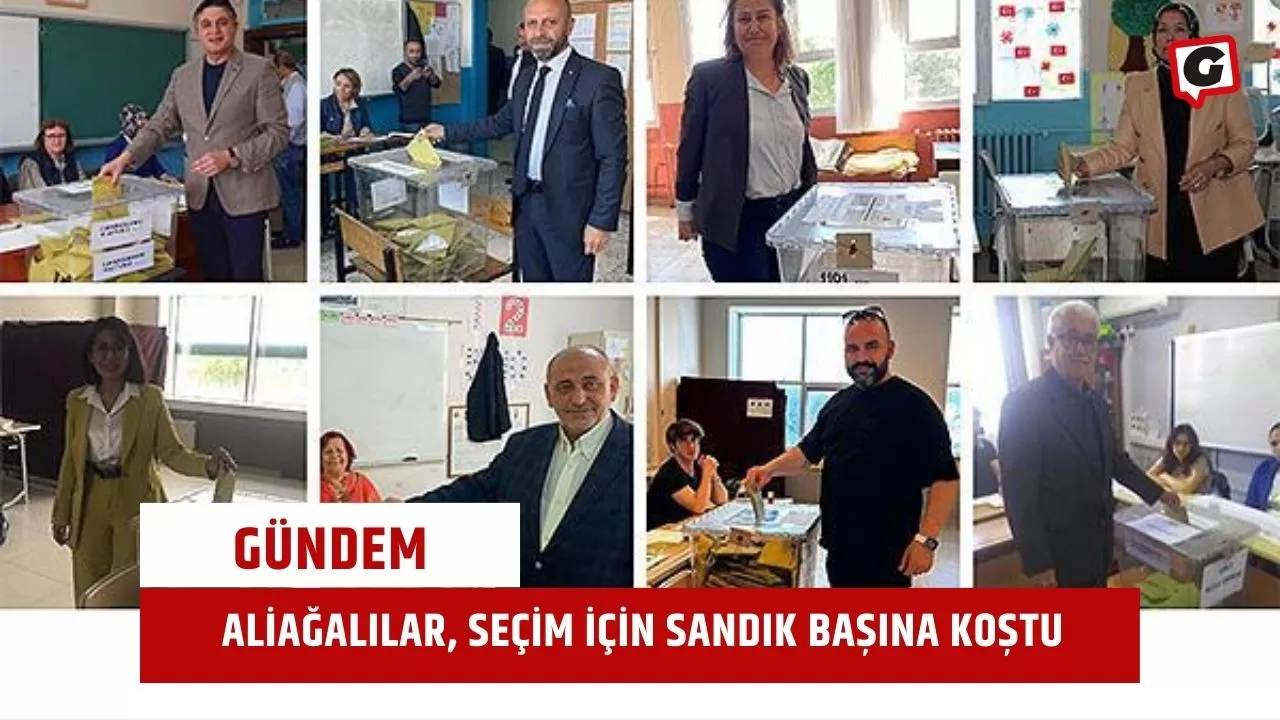 Aliağalılar, seçim için sandık başına koştu