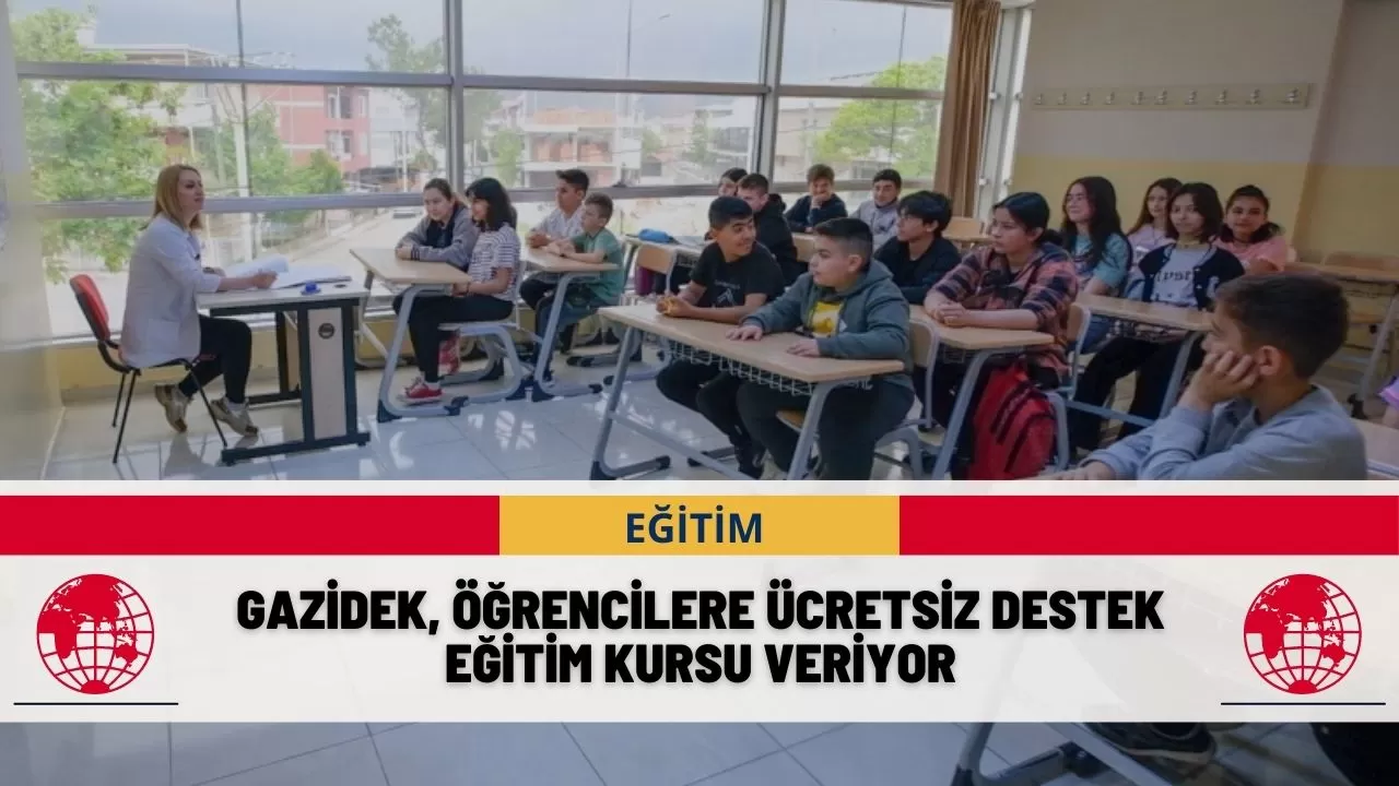 GAZİDEK, Öğrencilere Ücretsiz Destek Eğitim Kursu Veriyor