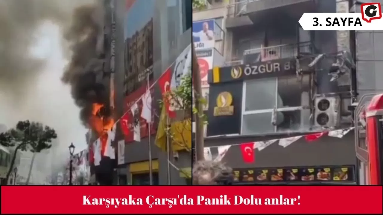 Karşıyaka Çarşı'da Panik Dolu anlar!