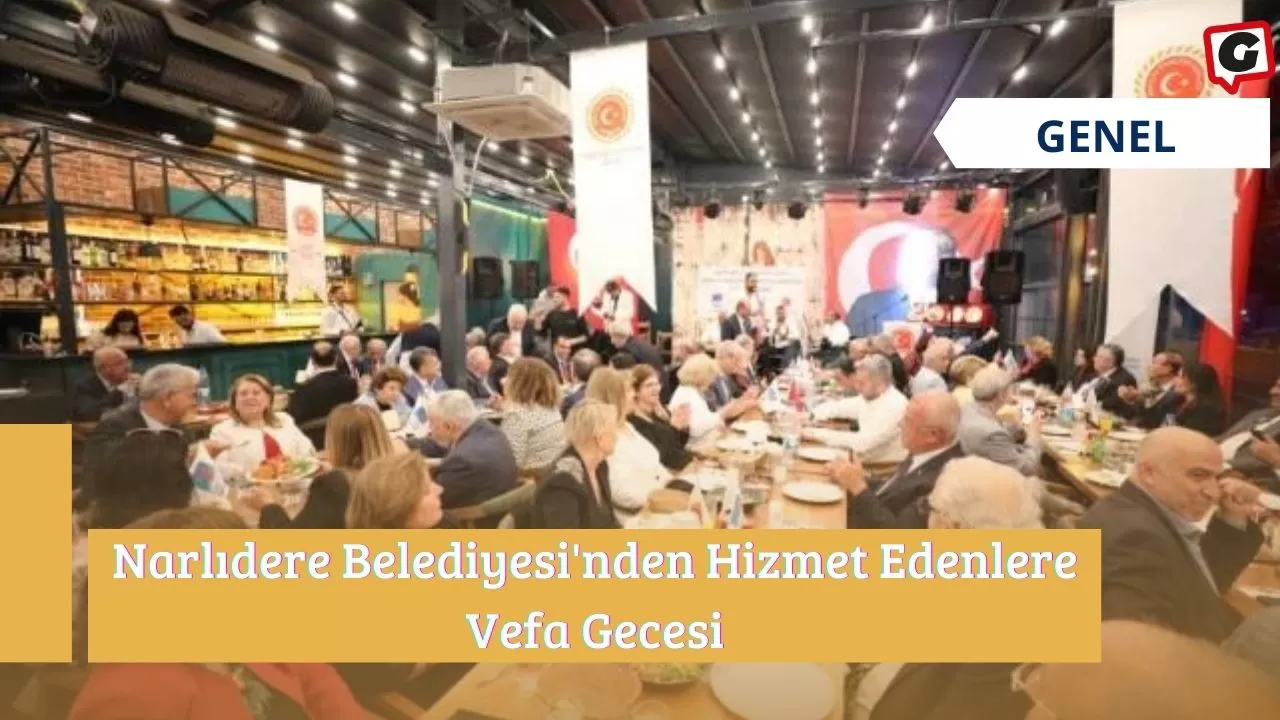 Narlıdere Belediyesi'nden Hizmet Edenlere Vefa Gecesi