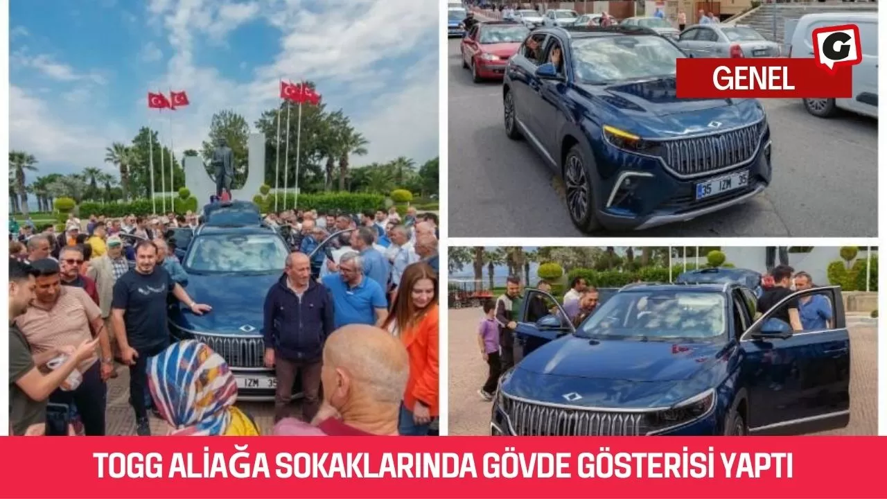 TOGG Aliağa Sokaklarında Gövde Gösterisi Yaptı