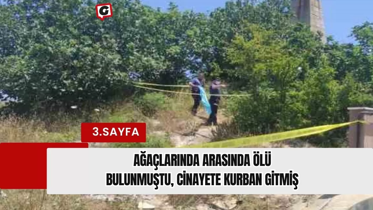 Ağaçlarında arasında ölü bulunmuştu, cinayete kurban gitmiş