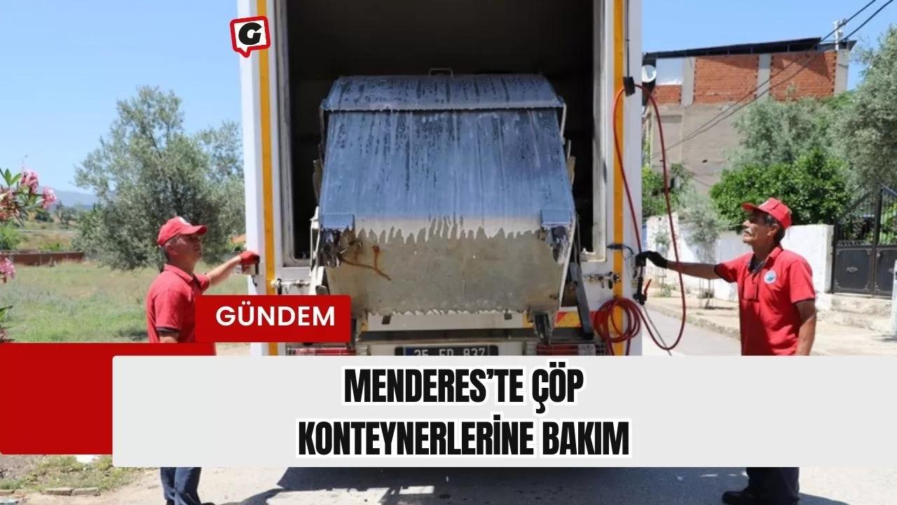 Menderes’te Çöp Konteynerlerine Bakım