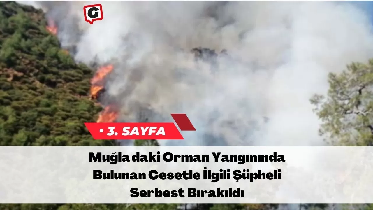 Muğla'daki Orman Yangınında Bulunan Cesetle İlgili Şüpheli Serbest Bırakıldı