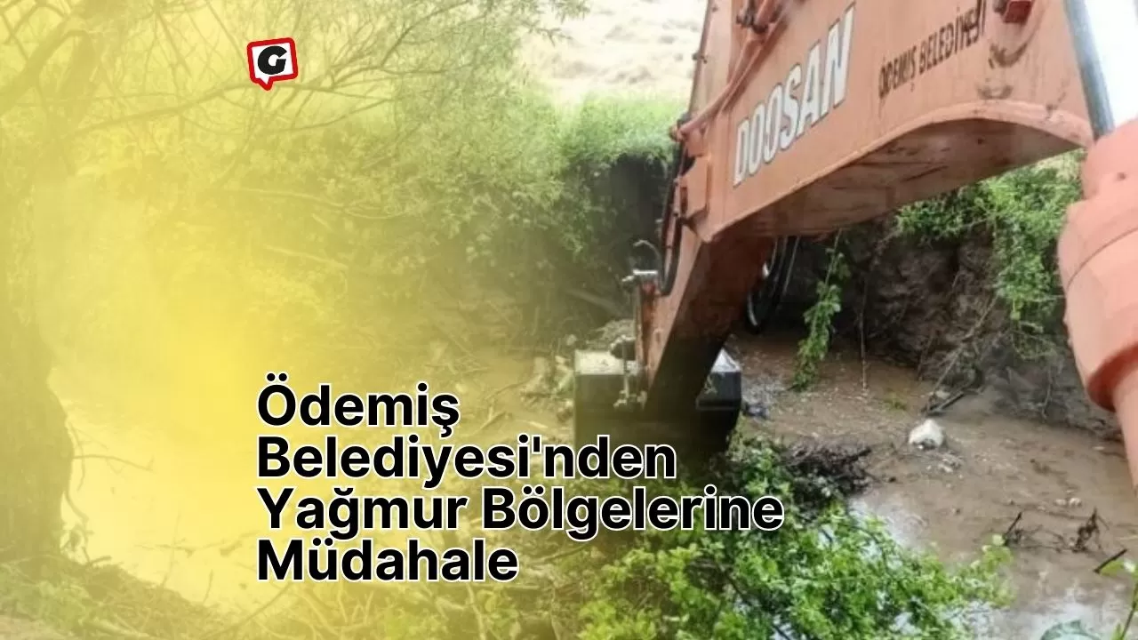 Ödemiş Belediyesi'nden Yağmur Bölgelerine Müdahale