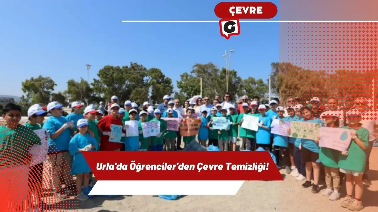 Urla'da Öğrenciler'den Çevre Temizliği!