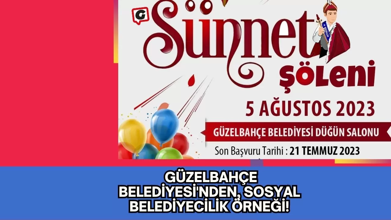 Güzelbahçe Belediyesi'nden, Sosyal Belediyecilik Örneği!