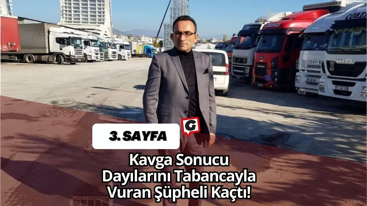 Kavga Sonucu Dayılarını Tabancayla Vuran Şüpheli Kaçtı!