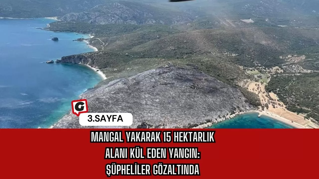 Mangal Yakarak 15 Hektarlık Alanı Kül Eden Yangın: Şüpheliler Gözaltında