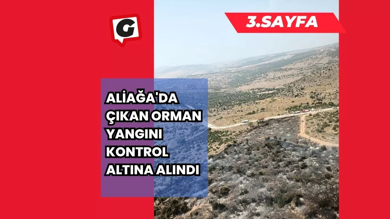 Aliağa'da Çıkan orman Yangını Kontrol Altına Alındı