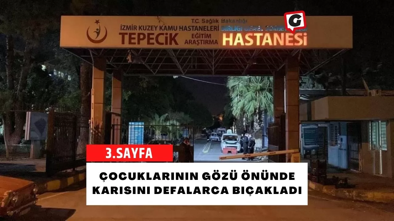 Çocuklarının Gözü Önünde Karısını Defalarca Bıçakladı