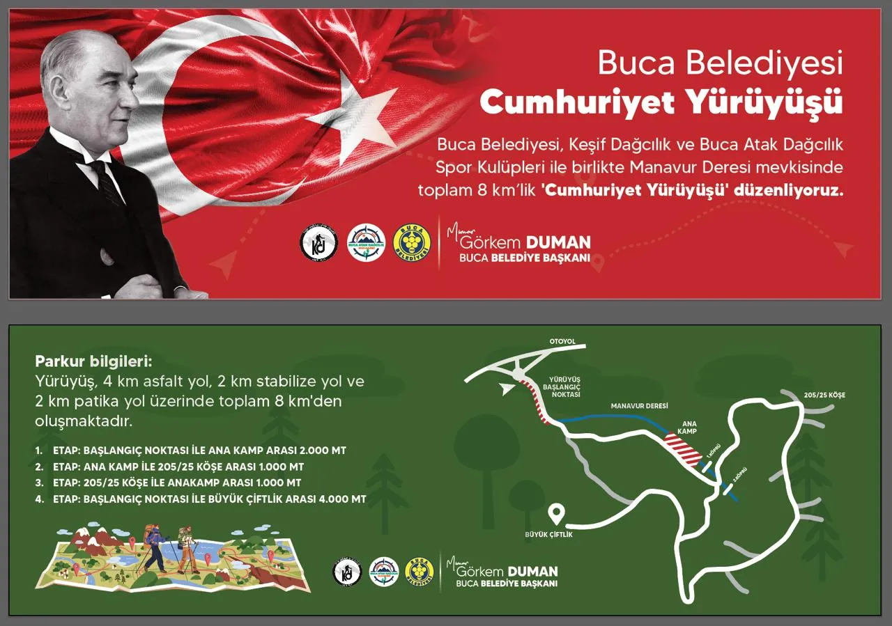 Buca Belediyesi, Cumhuriyet Bayramı'nın 101. yılını kutlamak için dolu dolu bir program hazırladı. 