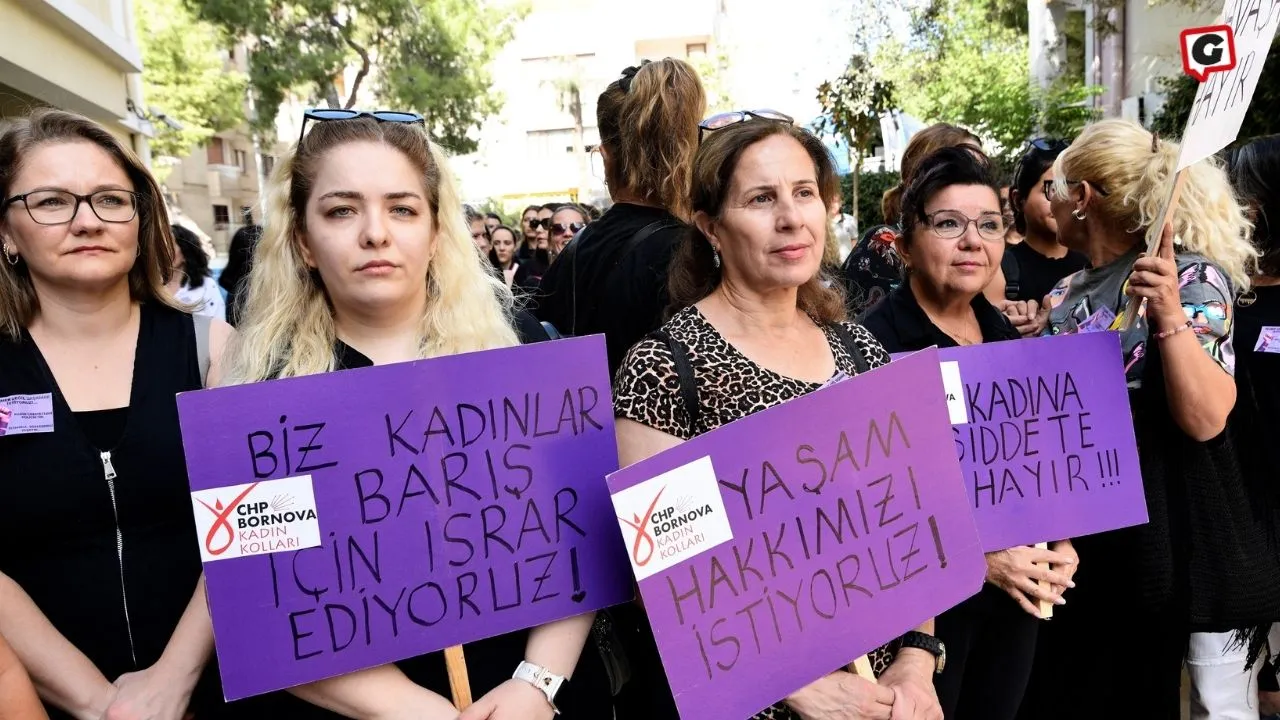 Bornova'da Kadın Cinayetlerine Karşı Büyük Protesto: İstanbul Sözleşmesi İsteniyor