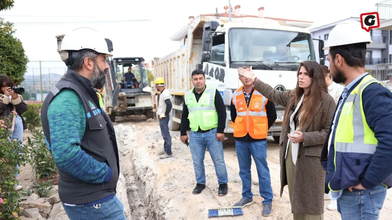 Çeşme'de Doğal Gaz Çalışmaları Başladı, Başkan Lâl Denizli Müjdeyi Verdi