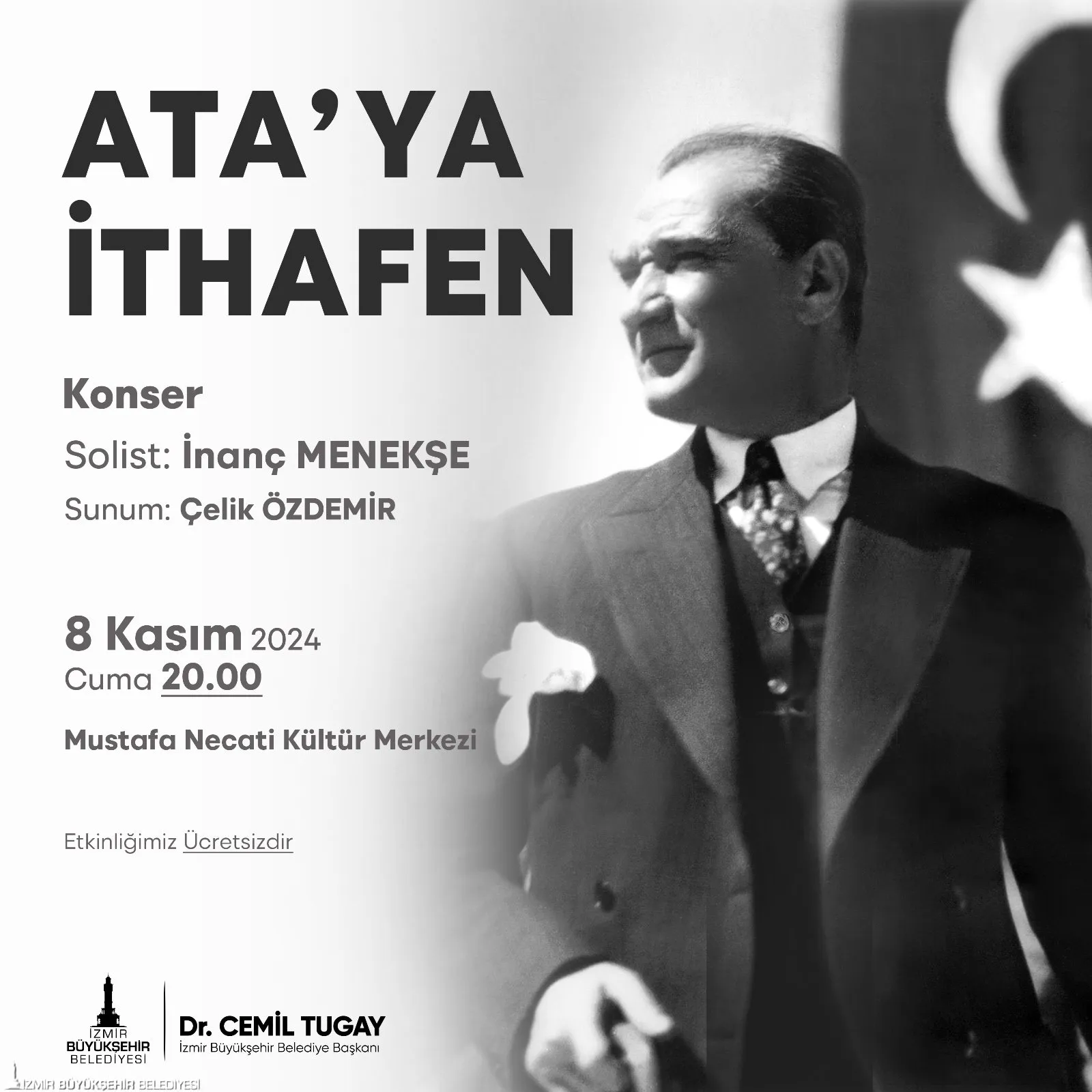 Türkiye Cumhuriyeti'nin kurucusu Mustafa Kemal Atatürk'ün 86. ölüm yıldönümü, İzmir'de kapsamlı etkinliklerle anılıyor.