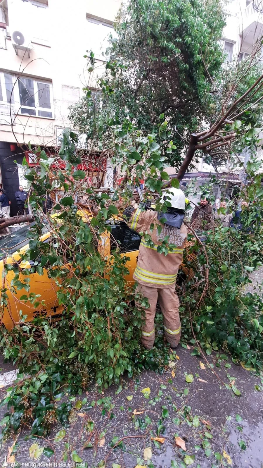 İzmir Büyükşehir Belediyesi, etkili yağışlar nedeniyle 850 personel ve 640 araçla kritik bölgelerde müdahale ediyor. İtfaiye ve İZSU ekipleri, su baskınları ve ağaç devrilmelerine karşı önlem alıyor.