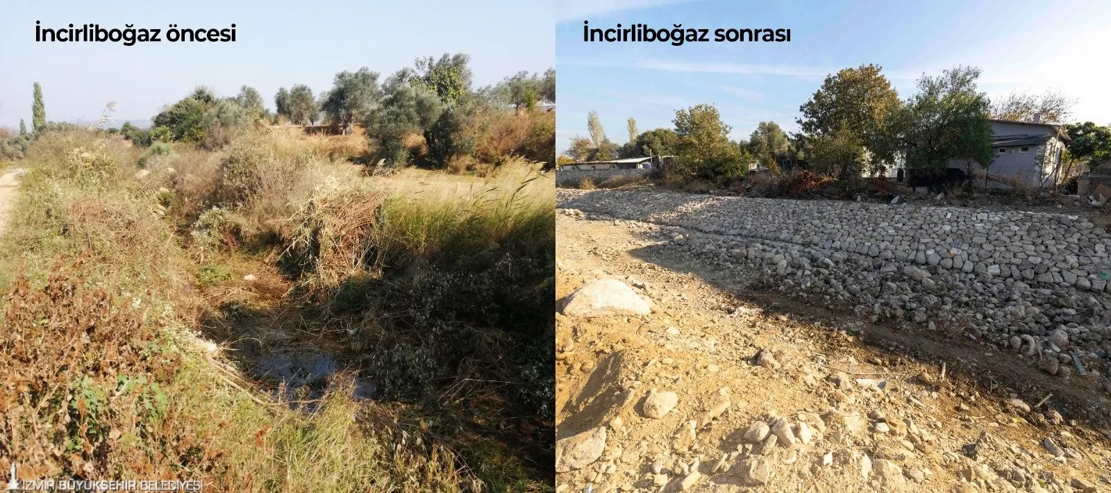 İZSU, Urla ve Seferihisar’daki derelerde taşkınları önlemek için 60 milyon liralık yatırımla ıslah çalışmalarını sürdürüyor. Çalışmalar 2025 Nisan ayında tamamlanacak.