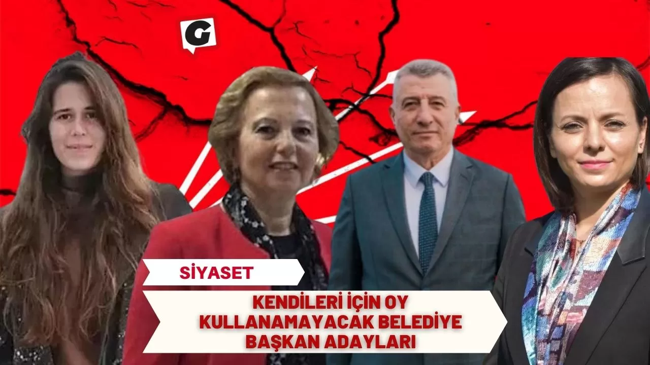 Kendileri için oy kullanamayacak belediye başkan adayları