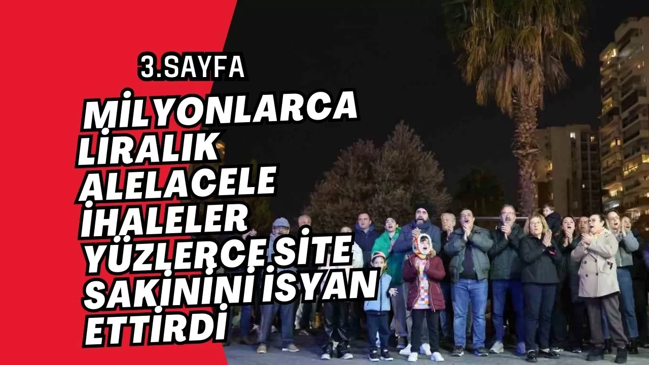 Milyonlarca liralık alelacele ihaleler yüzlerce site sakinini isyan ettirdi