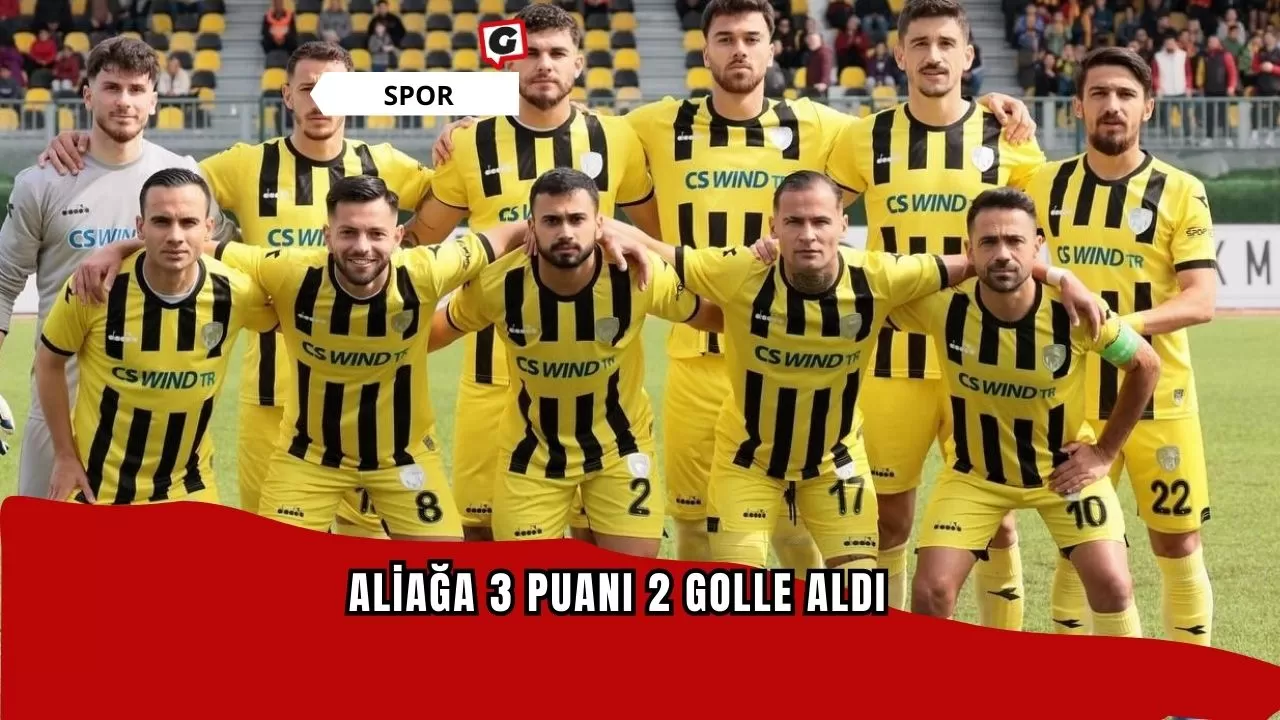 Aliağa 3 puanı 2 golle aldı