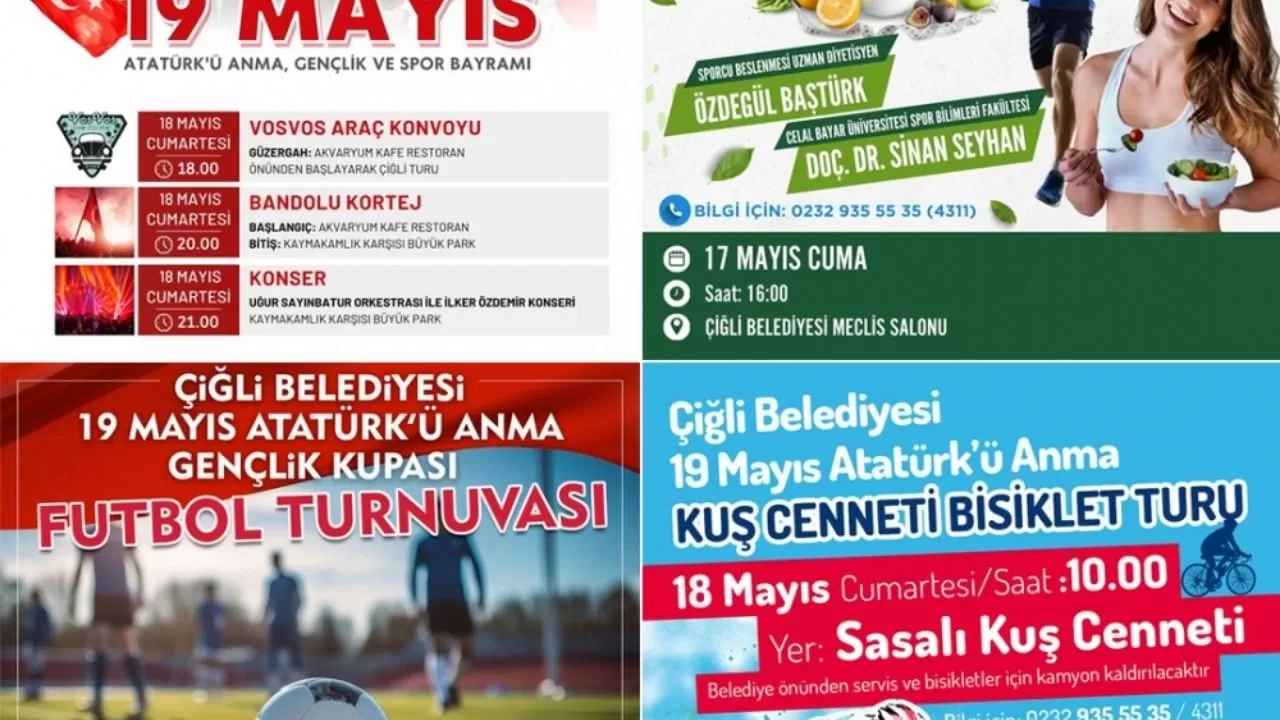 Çiğli Belediyesi'nden 19 Mayıs’a Özel Dolu Dolu Kutlama Programı