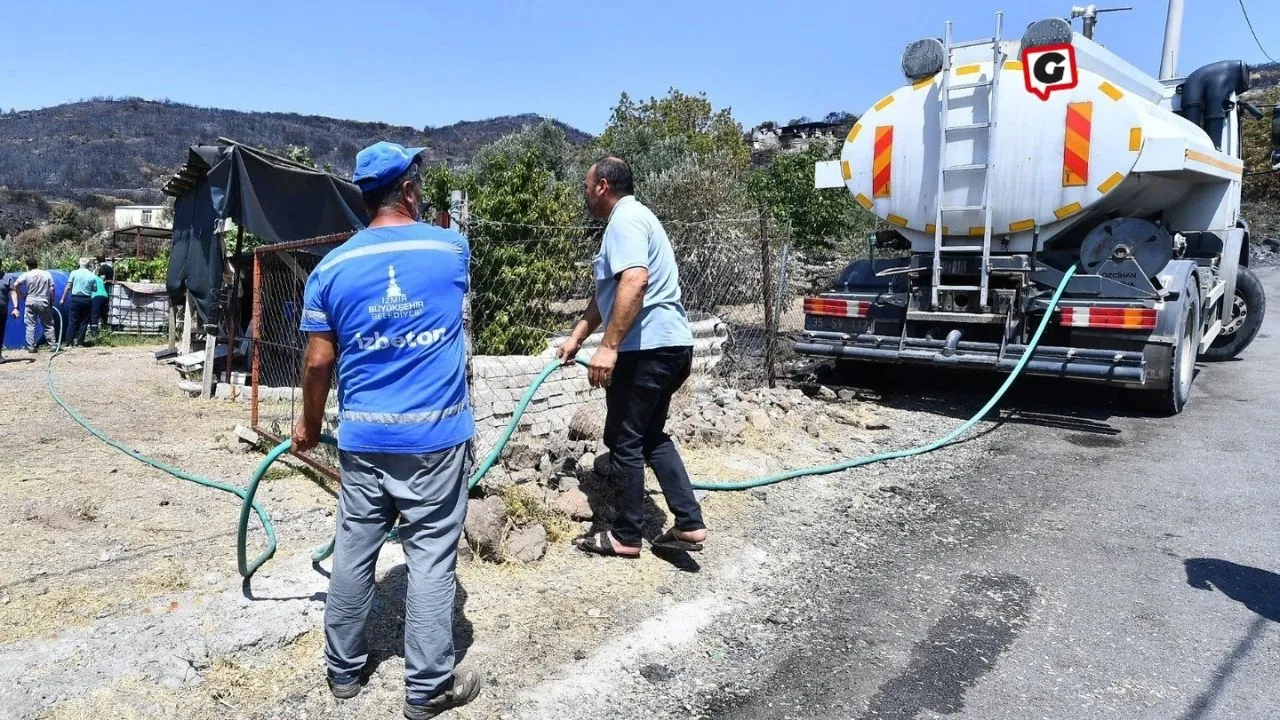 İzmir Büyükşehir, Yangın Mağduru Üreticilerin İmdadına Yetişti