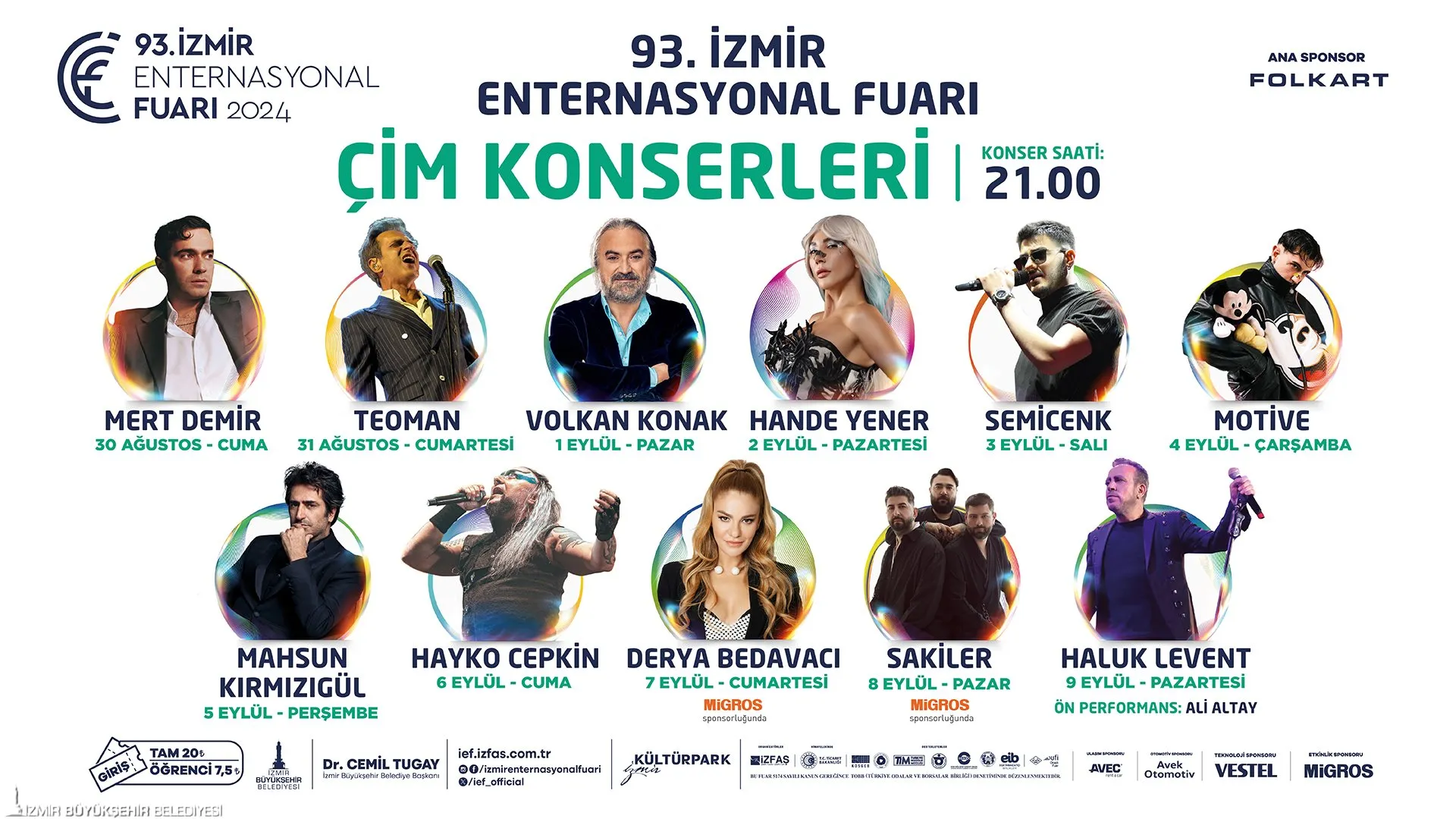 İzmir Enternasyonal Fuarı 93. yılında 'teknoloji' temasıyla kapılarını açıyor. Fuar'da sürpriz konuklar, dron gösterileri, konserler ve birçok etkinlik sizi bekliyor.